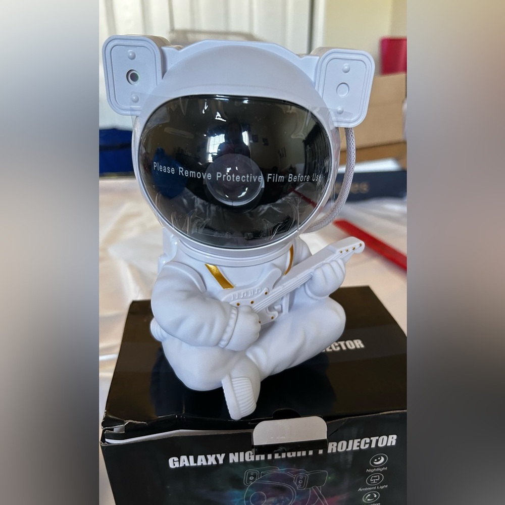 Galaxy Night Light Projector LED Lamp With Remote Control Guitar Astronaut NEW